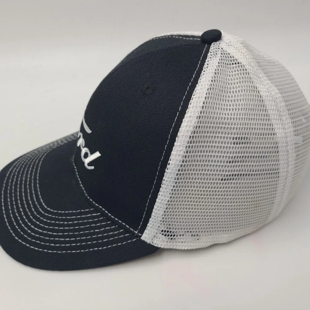 Ford Hat Snapback Trucker Mesh Black White Logo Script Car Truck Advertising Men